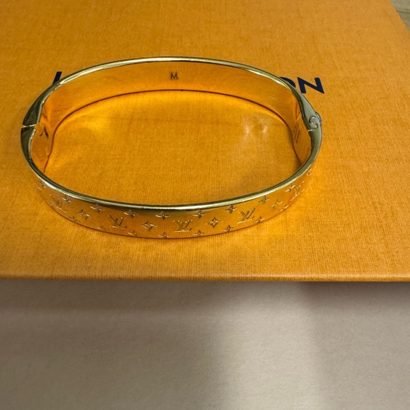Authentic Louis Vuitton Nanogram Cuff LV Bracelet - Picture 4 of 15